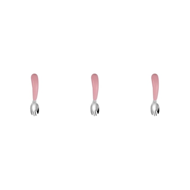 Wosthever Vajilla de acero inoxidable para niños, cuchara, tenedor, forma de dibujos animados, cuenco para bebé, cubertería antideslizante sin Type1 NO1