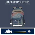 thumbnail image 5 of FORMRS Unisex School Backpack 17" Student Travel Bag with Laptop Compartment, Floral Mountain, 5 of 7