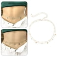 thumbnail image 1 of LEEYNEER Women Waist Chain Belly Bikini Body Jewelry Rhinestone Back Chain Beach, 1 of 8