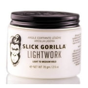 2.5 oz , Slick Gorilla LightWork Light to Medium Hold hair beauty, Pack of 1 w/ Sleekshop Pink Comb