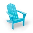 thumbnail image 2 of Aruba Blue Poly Outdoor Patio Adirondack Chair HDPE, 2 of 11