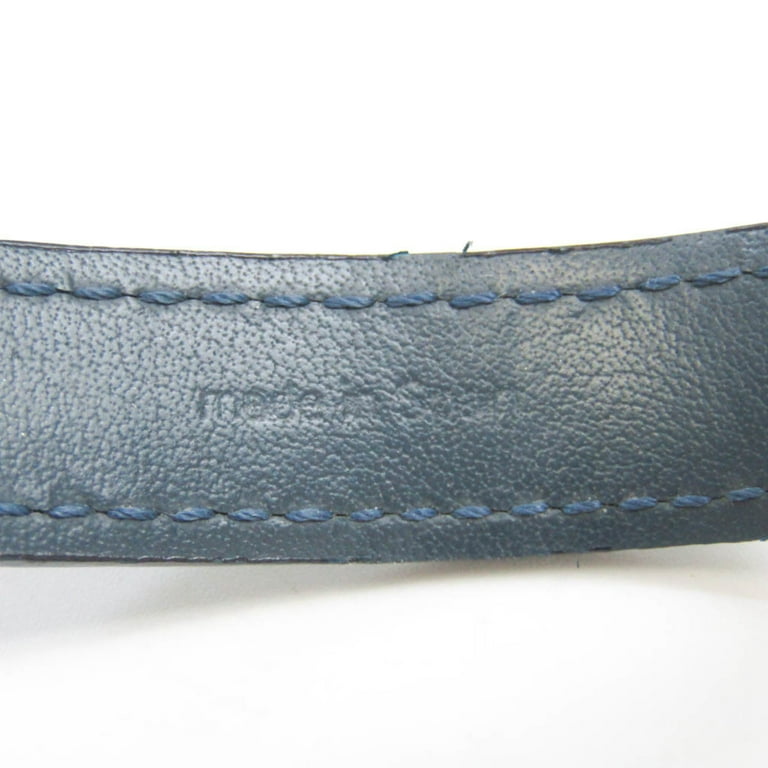 Louis Vuitton - Authenticated Belt - Leather Blue For Woman, Very Good Condition