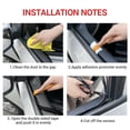 thumbnail image 5 of Car Door Side Casement Trim Edge Moulding Weatherstrip Seal Strip Rubber V-Shape, 5 of 6
