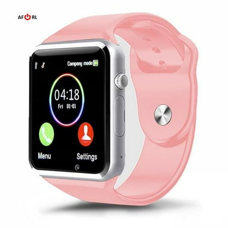 Premium Pink Bluetooth Smart Wrist Watch Phone mate for Android Samsung HTC LG Touch Screen with