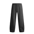 thumbnail image 3 of Sevevn Men's Baggy Sweatpants Solid Color Wide Leg Relaxed Straight Fit With Pockets Weekend Leisure Outfits, 3 of 6