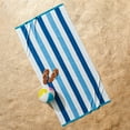 thumbnail image 4 of Better Homes & Gardens Cabana Stripe Oversized Beach Towel, 72" x 38", Blue, 4 of 14