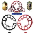thumbnail image 5 of Chain 40T ~ 52T 104BCD Road Bike Narrow Round Chain Wheel Wide Chain Sprocket Component Parts - Black 42T, 5 of 10