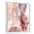 thumbnail image 3 of Pastel Abstract With Pink Blue and Dark Red Spots 12 in x 20 in Framed Painting Canvas Art Print, by Designart, 3 of 5