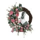 thumbnail image 2 of Decoración de corona de Pascua: corona de Pascua para puerta delantera, corona de primavera con , coronas de flores artificiales, guirnalda, Macarena coronas de pascua, 2 of 8