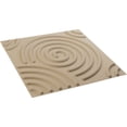 thumbnail image 6 of Ekena Millwork 19 5/8"W x 19 5/8"H Spiral EnduraWall Decorative 3D Wall Panel, UltraCover Satin Smokey Beige (12-Pack for 32.04 Sq. Ft.), 6 of 6