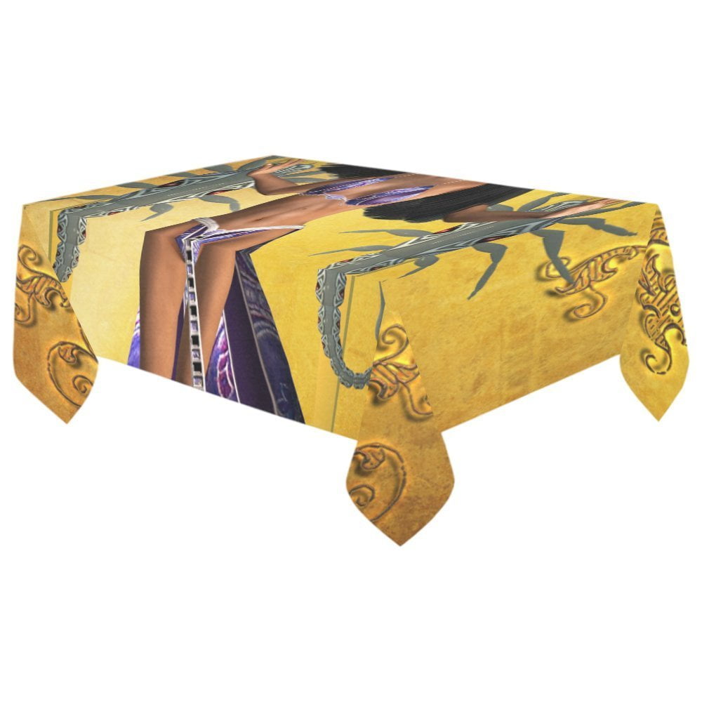 MYPOP Egyptian Women With Scorpion Cotton Linen Tablecloth 60x104