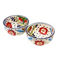 thumbnail image 2 of Bols Demi-Lune à Pois et Fleurs, Ensemble de Deux Encantada, 2 of 3