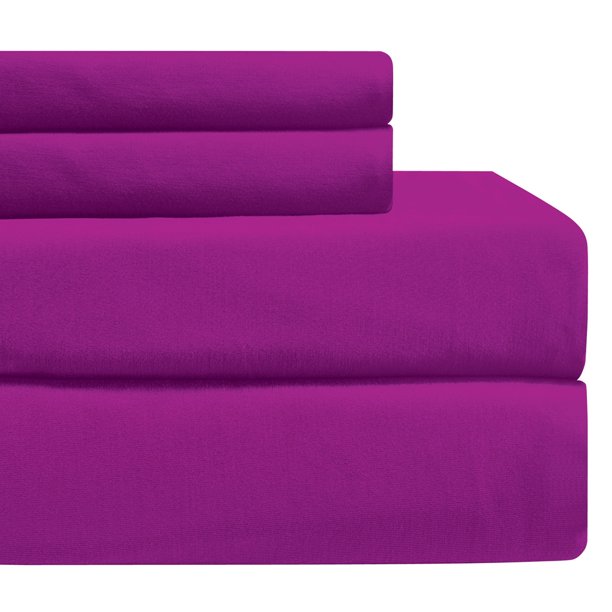 Collections Etc Jersey Sheet Set AQUA KING