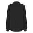 thumbnail image 5 of Gibobby Sudadera oversize mujer Sudadera de forro polar de gran tamaño con cuello redondo y manga larga con hombros caídos(Negro,G), 5 of 5