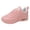 Pink, variant on Women's Breathable Lace Up Sneakers, Athletic Casual Walking Shoes for All-Day Comfort