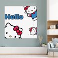 thumbnail image 5 of Hello Kitty Canvas Wall Art Cartoon Wall Decor | HD Printed & Wooden framed wall art | Modern Wall Decor for Gift | Kids Room Decor | Made in USA 8x8 Inch, 5 of 5
