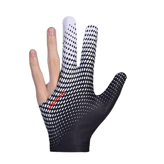 Guantes de Billar Unisex Soledad Blanco Negro Guantes de billar