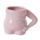 thumbnail image 2 of Taza de café, taza de té, regalo único para mamá, barriga de cerámica creativa, 400 ml con asa, Rosa, 2 of 9