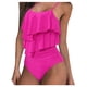 thumbnail image 1 of Gibobby Conjunto de Bañador Sexy de tirantes con volantes para mujer(Rosa caliente,CH), 1 of 5