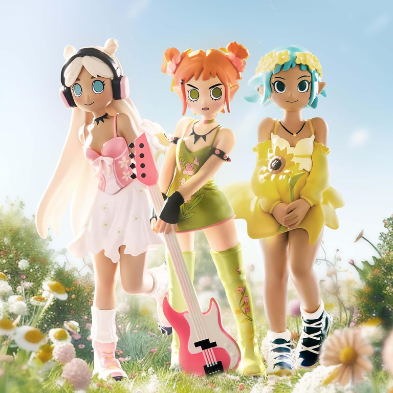 Peach Riot new punk fairy series figure model, blind box figure