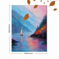 thumbnail image 3 of Sailboat Seascape Impasto Canvas Print Wall Art for Living Room Bedroom Entryway Office Restaurant Home Decor, 3 of 8