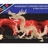 Puzzled 3D Puzzle Dragon Building Kit - Wooden Dragon Puzzle Toy for Kids and Adults, Educational DIY Wood Puzzle Toy Dragon, Dragon Model Kit 3D Animal Puzzle to Build and Paint with 148 Pieces Pack