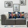 thumbnail image 2 of nygtbtfer Great Britain British Flag Throw Pillow White, 2 of 7