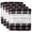 Brown Plaid, variant on (24 Pack) Plaid Fleece Blankets and Throws in Bulk Pack 50 x 60 for Wedding Guests, Homeless, Pets, 160 GSM