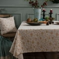 thumbnail image 1 of Dining Table Cloths Rectangle , Cotton Linen Table Cloth Christmas 4-8 Seater with Bells and Snowflake Pattern 140x180cm, 1 of 5