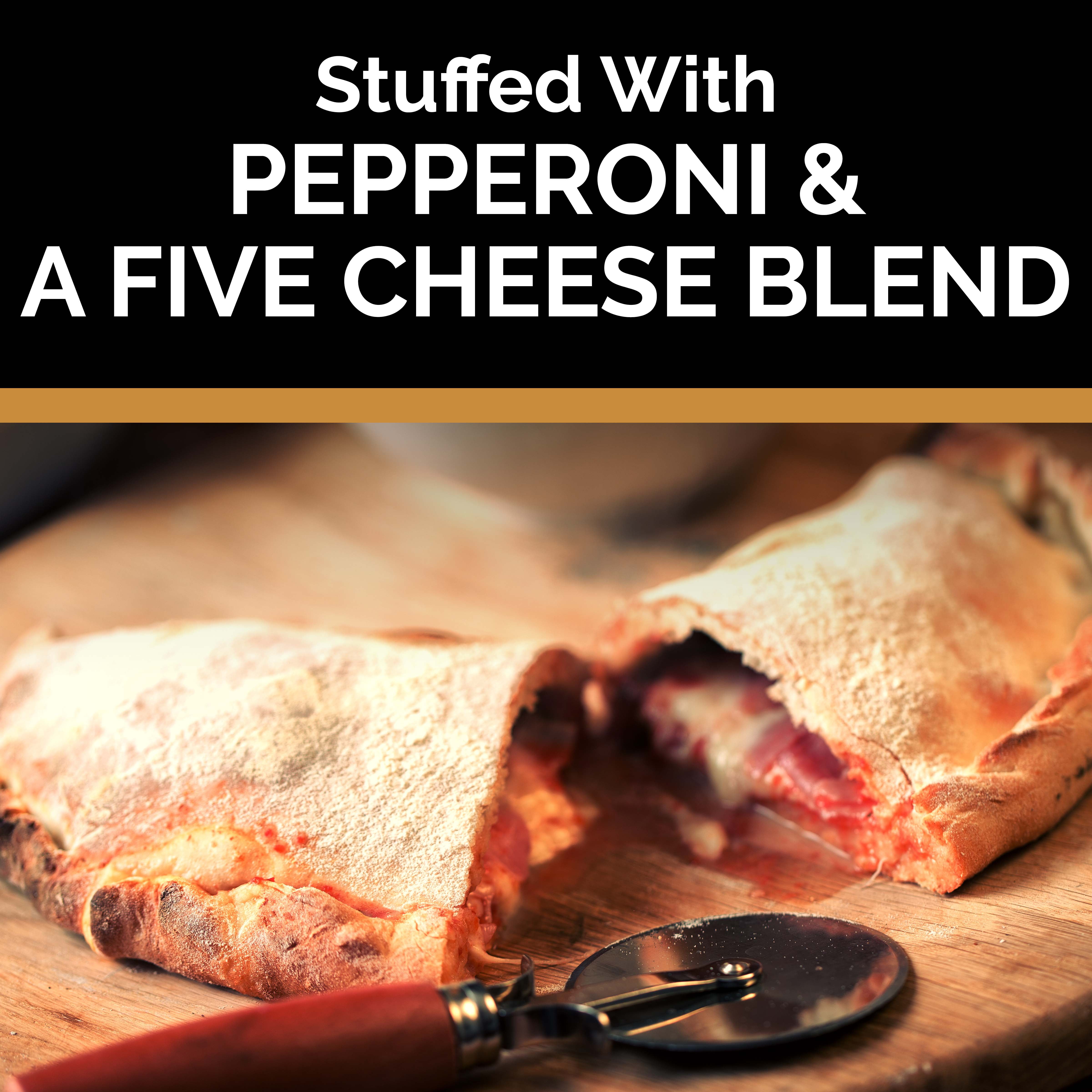 Stefano's Pepperoni Five Cheese Calzone, Ready to Heat, 8 oz (Refrigerated)