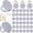 Silver-30, variant on Black 30 Count Compact Magnifying Mirrors Party Favor Set