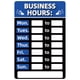 thumbnail image 3 of Señal de horario comercial Señales de horas de operación para ventana / puerta (azul) JShteea  Libre de BPA, 3 of 8