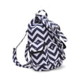 thumbnail image 2 of Chevron Print Rucksack Style Backpack - Navy/White, 2 of 3