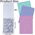 thumbnail image 2 of Happy Birthday Background Embossing Folder Words Vintage Vintage Plastic Template Stencils for Card Making Tool DIY Handmade Scrapbooking Paper Craft Album Stamps 1pc, 2 of 6