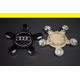 thumbnail image 5 of Fits Audi 134mm five-spoke wheel hub cap logo A6 A4L-Audi 5-spoke concave gray (pack of four), 5 of 5