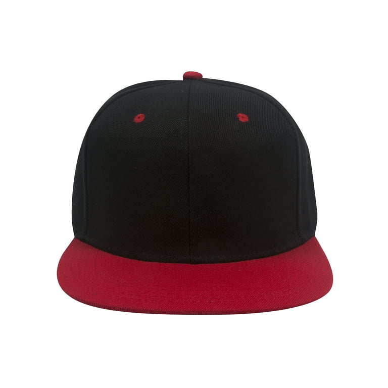 TOP HEADWEAR Baseball Cap Hat- Red/Black
