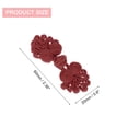 thumbnail image 2 of Uxcell 10 Set Chinese Closure Buttons Chinese Knots Frog Buttons Handmade Sewing Fasteners, Wine Red, 2 of 6