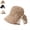 Khaki, variant on Bowknot Wide Brim Sun Protective Hat, Elegant Straw Garden Hat with Bow, Stylish Lightweight Cap for Outdoor Hiking