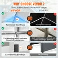 thumbnail image 3 of VEVOR Carport Canopy Car Canopy with Sidewalls and Windows 10x20ft or 12x20ft 10x20FT - White, 3 of 6