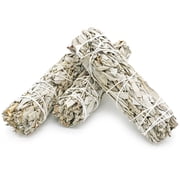 Ancient Veda 2 Pack White Sage 4 inch Smudge Stick Bundles & Smudge Guide for Smudging, Cleansing