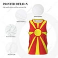 thumbnail image 5 of North Macedonia Flag Men Basketball Sports Jersey Running Fitness Multifunction Sleeveless tshirt Exclusive Custom Name Nunber, 5 of 9