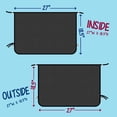 thumbnail image 5 of ggomaART Car Side Window Sun Shade - Universal Reversible Magnetic Curtain for Baby and Kids with Sun Protection Block Damage from Direct Bright Sunlight, and Heat - 1 Piece of Black Mesh, 5 of 6