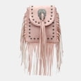 thumbnail image 6 of CAIXIA Antitheft Crossbody Bags For Women Boho Soft Studded Fringe Crossbody Phone Messenger Purse, Casual Daily Shoulder Sling Bag, 6 of 7