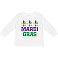 thumbnail image 3 of Inktastic Mardi Gras Fleur De Lis Trio Boys or Girls Long Sleeve Toddler T-Shirt, 3 of 5