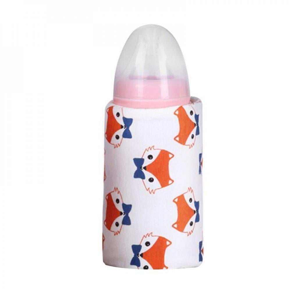Baby Feeding Bottle USB Thermostat Portable Milk Water Warmer Tea Heated Cover 