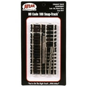 S&P WHISTLESTOP Code 100 Nickel Silver Straight Snap-Track Assortment HO Scale Atlas Trains