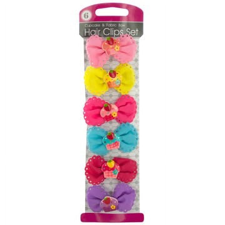 CC Bow Barette/Clip Set Holzlrgus Assorted Hair Bows Clips with Long Ribbons - Set  main image 4