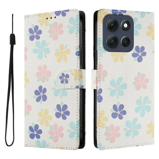FOXDOCK Funda Tipo Cartera para Motorola Moto G86 Power con Soporte y Correa – Diseño de Patrones Lindos