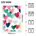 thumbnail image 3 of Haosy Raining Hearts Notebooks 1-subject Journal 60 Sheets A5 College Ruled Paper Detachable Ring 8.3"x5.7", 3 of 8