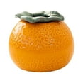 thumbnail image 3 of TISHITA Flower Pot Bonsai Pot Ceramic Orange Shape, Mini,Tea Can Home Decor Cute Ceramic Indoor Pots Orange Planter for Shelf Balcony Medium, 3 of 8